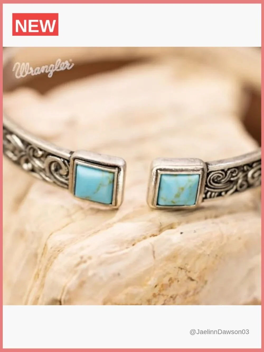 Turquoise Carved Floral Cuff Bracelet Open Bangle Silver Plated Copper